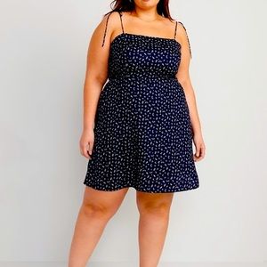 Polka dot  Xxl Tall old navy fitted sleeveless mini dress